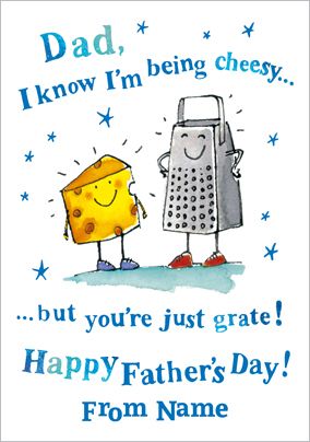 Catching Rainbows - Father's Day card You're Grate!