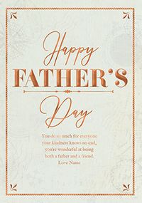 Tap to view Happy Father's Day Verse Personalised Card