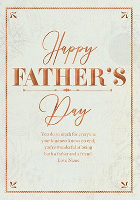 Verses For Fathers Day Cards Happy Father's Day Verse Personalised Card | Funky Pigeon