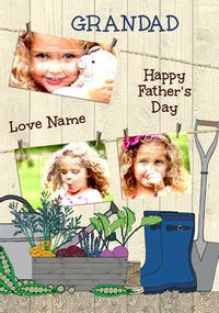 Sow a Seed of Joy - Father's Day card 3 Photo Upload Grandad