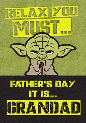 Yoda Grandad Father's Day Card