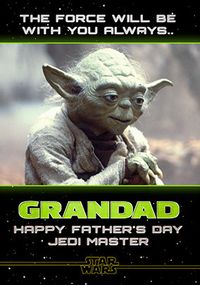 Tap to view Star Wars Yoda Grandad Father's Day Card
