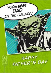 Yoda Best Father's Day Card