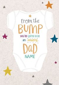 Father's Day From The Bump Personalised Card