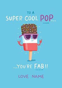 Tap to view Super Cool Pop Personalised Father's Day Card