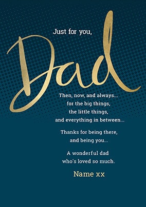 Loved So Much Personalised Fathers Day Card