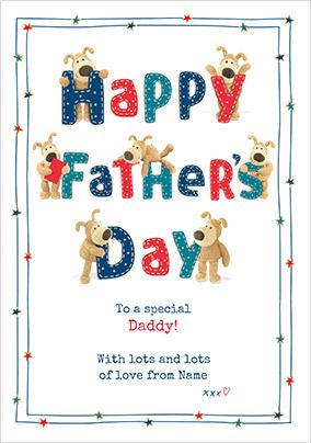 Boofle - Happy Father's Day Personalised Card