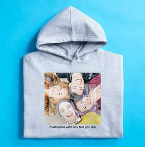 Photo & Text Personalised Hoodie