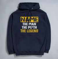 The Man, The Myth, The Legend Personalised Hoodie