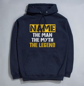 The Man, The Myth, The Legend Personalised Hoodie
