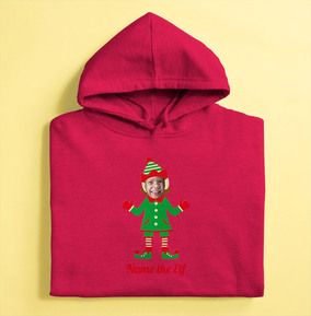 Name The Elf Personalised Hoodie
