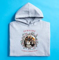 Tap to view Family Christmas Photo Upload Personalised Hoodie