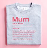 Tap to view Mum Definition Personalised Sweatshirt