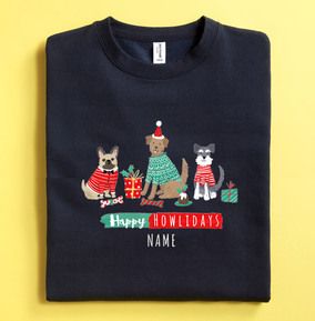 Happy Howlidays Personalised Sweatshirt