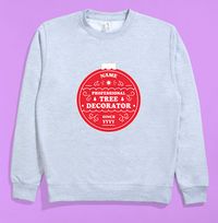 Tap to view Personalised Tree Decorator Christmas Jumper