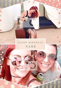 Tap to view All That Shimmers Multi Photo Birthday Card