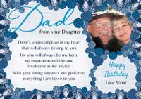 Amore - Birthday Card Dad from your Daughter