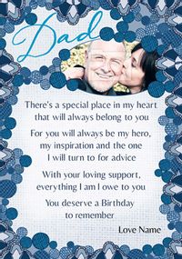 Amore - Birthday Card Dad Loving Verse