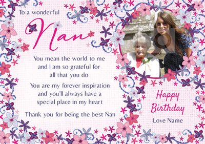 Amore - Birthday Card To a Wonderful Nan