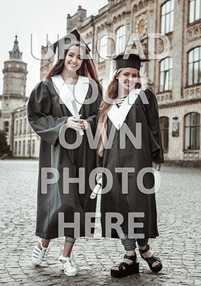 Full Photo No Text Portrait Graduation Card