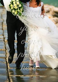 Full Photo No Text Portrait Wedding Card