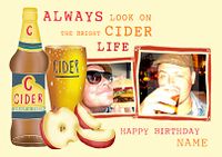Rhythm & Booze - Birthday Card the Bright Cider Life Photo Upload