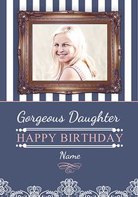 Sail Away with Me - Birthday Card Photo Upload Gorgeous Daughter