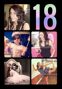 Tap to view Tie Dye Dream - 18th Birthday Card Multi Photo Upload Portrait