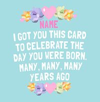 Tap to view Celebrate the Day You were Born Personalised Card
