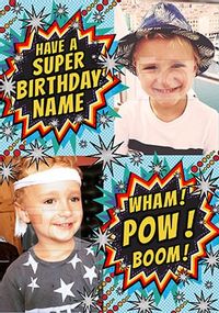Super Birthday Multi Photo Card