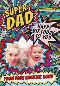 Tap to view Super Dad Photo Birthday Card