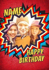 Tap to view Boom Boom Wow Photo Birthday Card