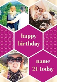 Tap to view Happy Birthday Female Multi Photo Card