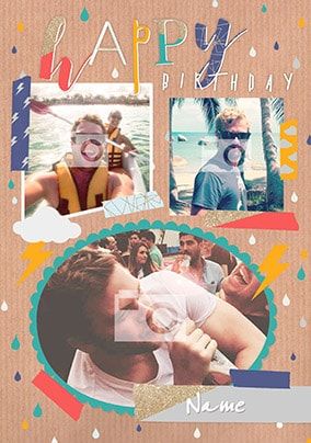 Birthday Boy Multi Photo Card