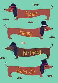 Tap to view Happy Birthday Good Sir Personalised Card