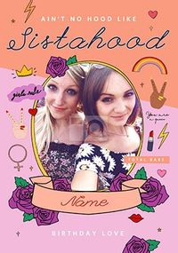 Tap to view Sistahood Photo Birthday Card