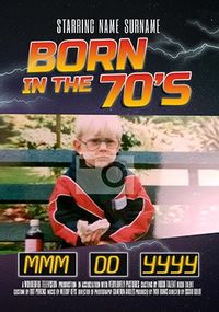 Born In The 70's Photo Card