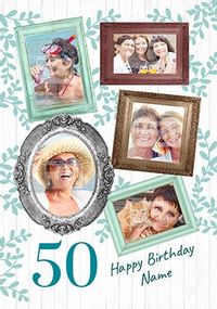 50 Happy Birthday Multi Photo Frames