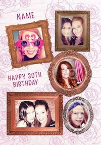 Happy 30th Birthday Multi Photo Card