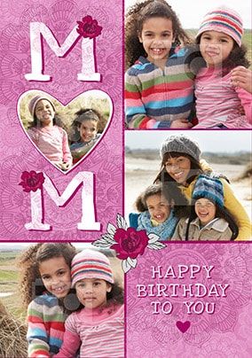 Happy Birthday Mum Multi Photo Card