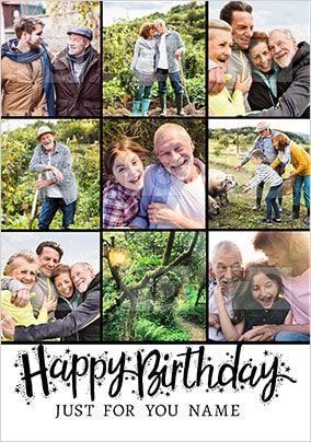 Just For You Photo Birthday Card