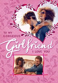 Tap to view Gorgeous Girlfriend Multi Photo Hearts Card