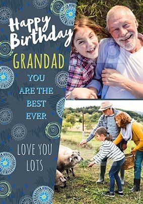 Happy Birthday Grandad Multi Photo Card