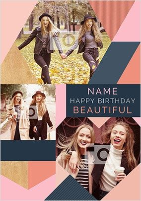 Happy Birthday Beautiful Photo Card