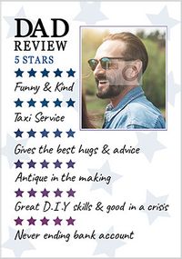Tap to view 5 Star Dad Photo Birthday Card