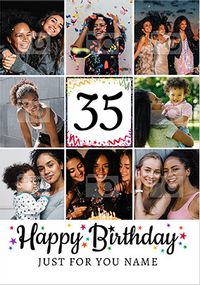 Happy 35th Birthday Photo Card