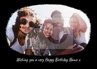 Wishing You a Happy Birthday Portrait Photo Card