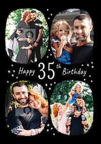 Happy 35th Birthday Multi Photo Card