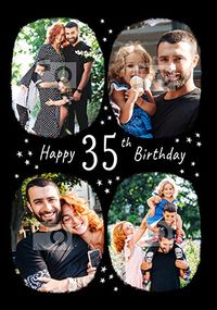 Tap to view Happy 35th Birthday Multi Photo Card