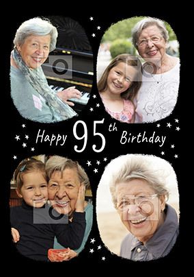 Happy 95th Birthday Multi Photo Card